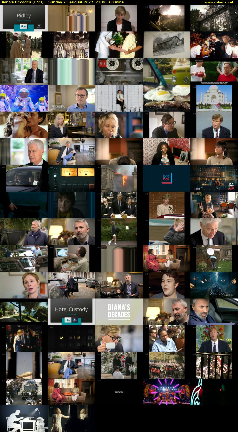 Diana's Decades (ITV3) Sunday 21 August 2022 21:00 - 22:00