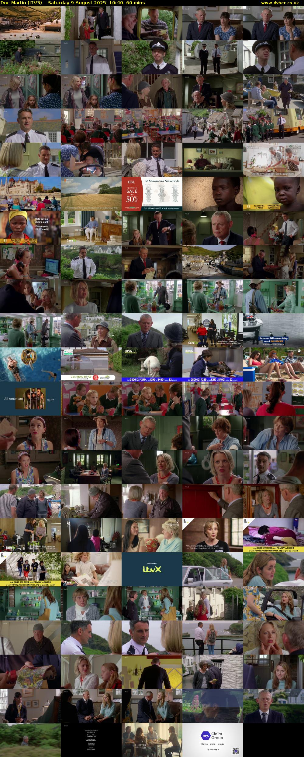 Doc Martin (ITV3) Saturday 9 August 2025 10:40 - 11:40