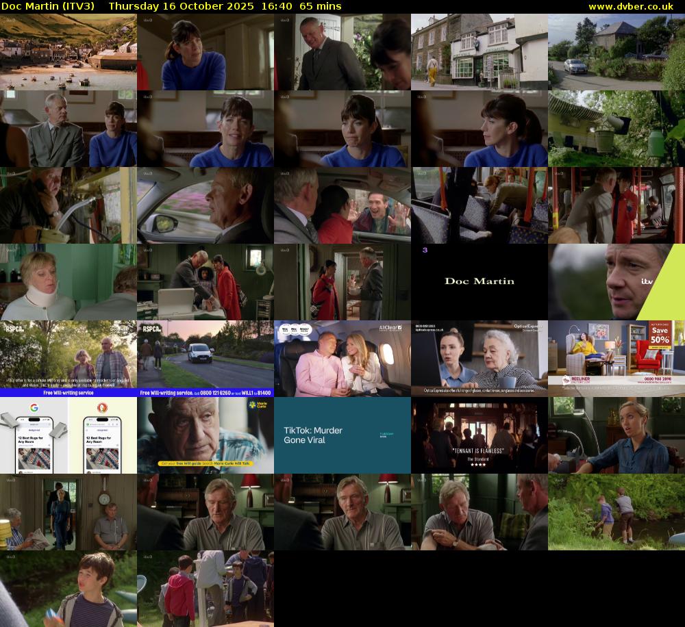 Doc Martin (ITV3) Thursday 16 October 2025 16:40 - 17:45