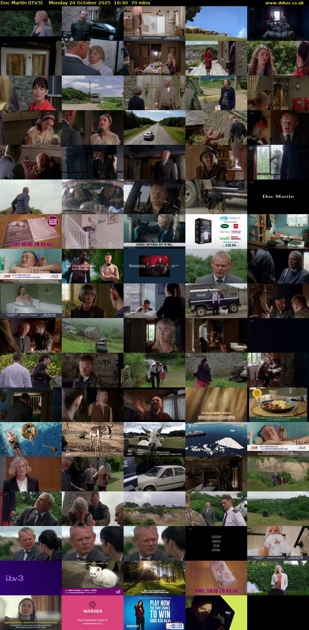 Doc Martin (ITV3) Monday 20 October 2025 16:40 - 17:50