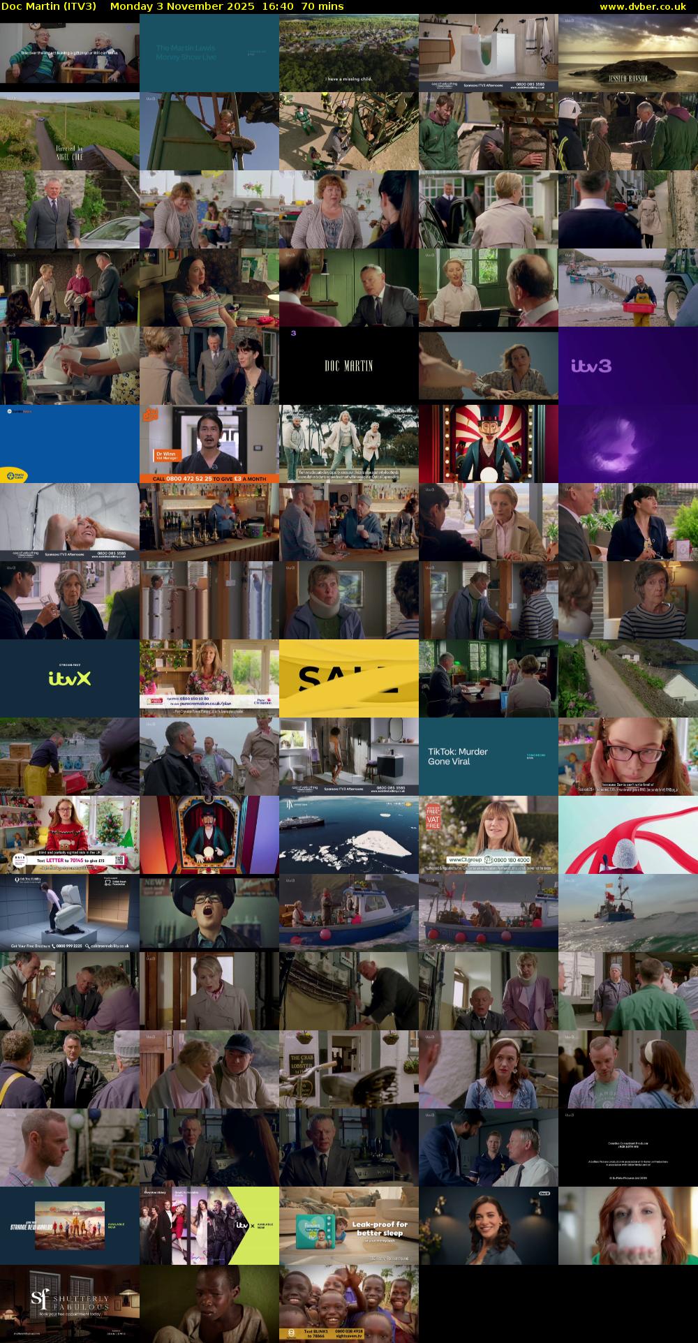 Doc Martin (ITV3) Monday 3 November 2025 16:40 - 17:50
