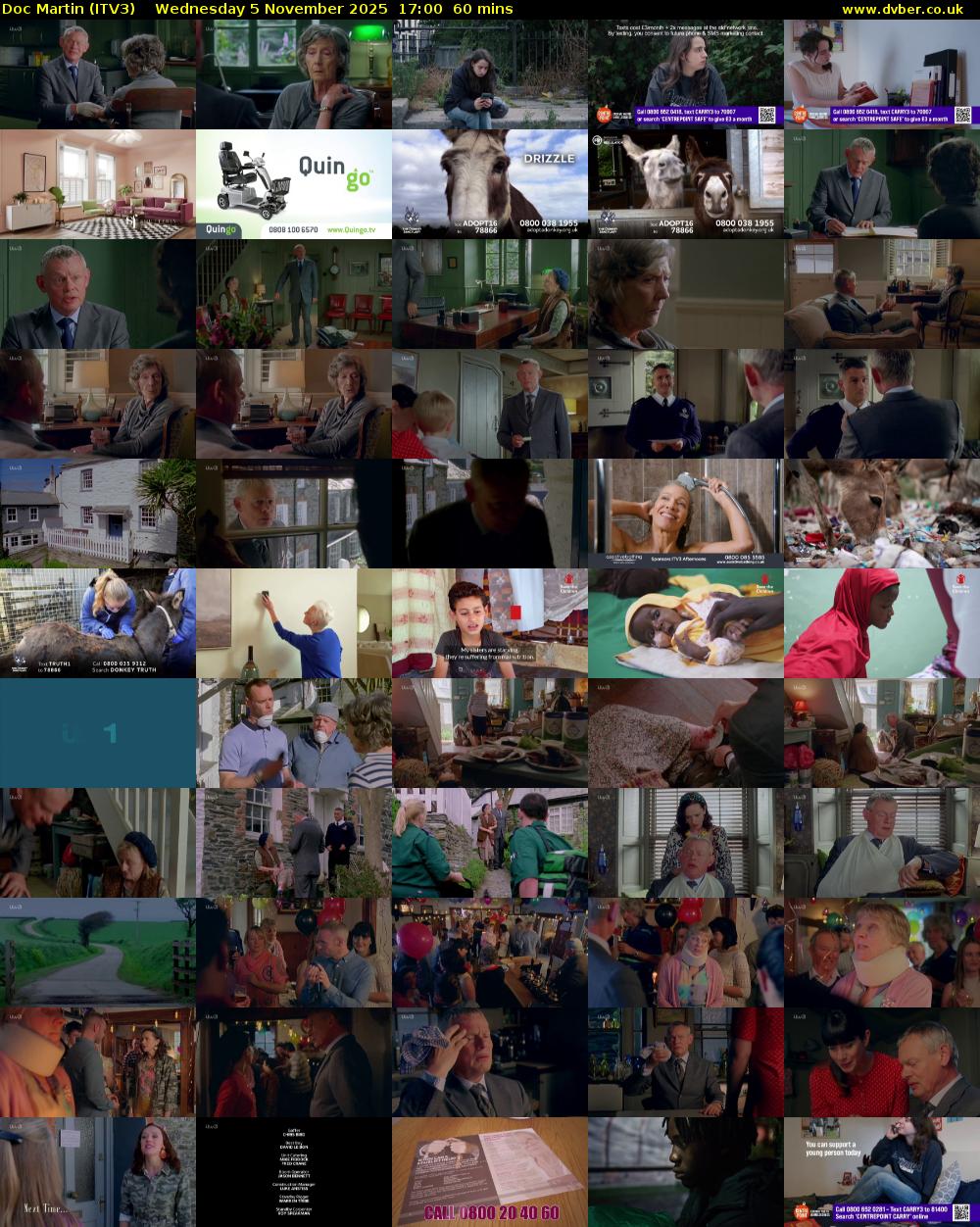 Doc Martin (ITV3) Wednesday 5 November 2025 17:00 - 18:00