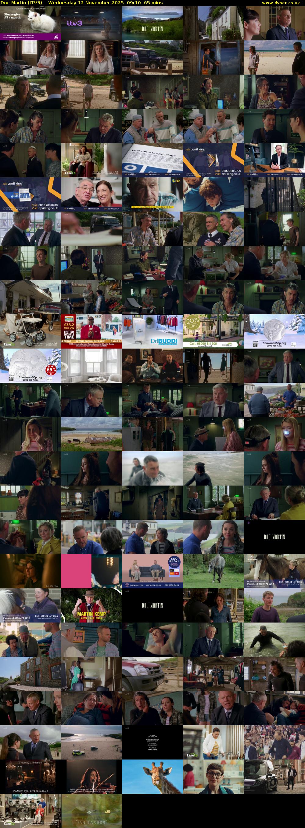 Doc Martin (ITV3) Wednesday 12 November 2025 09:10 - 10:15