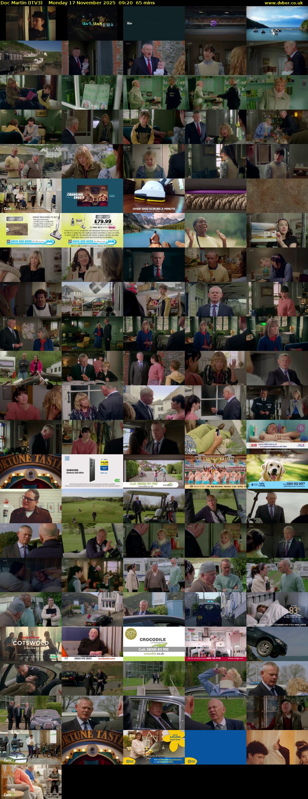 Doc Martin (ITV3) Monday 17 November 2025 09:20 - 10:25