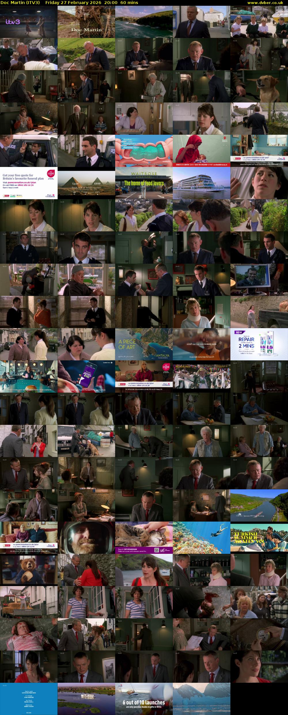 Doc Martin (ITV3) Friday 27 February 2026 20:00 - 21:00