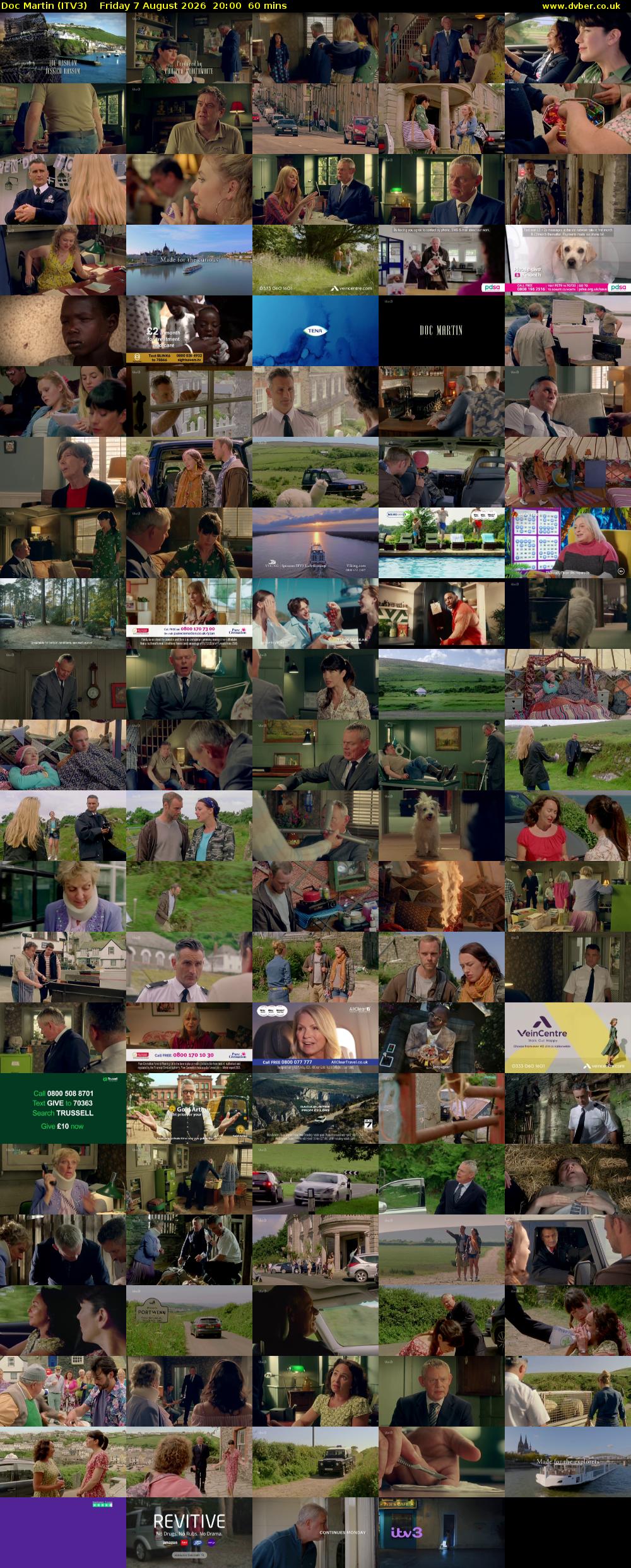 Doc Martin (ITV3) Friday 7 August 2026 20:00 - 21:00