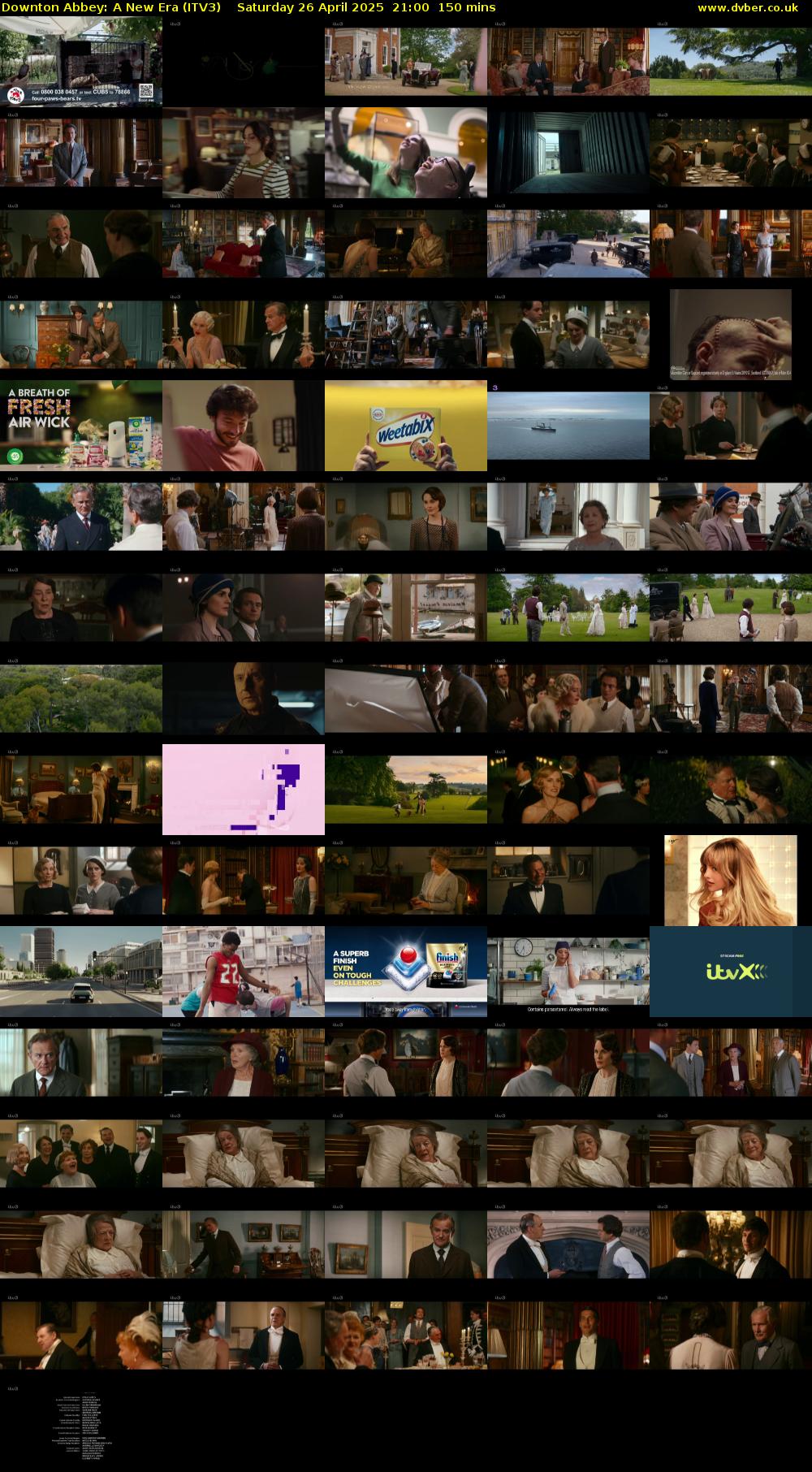 Downton Abbey: A New Era (ITV3) Saturday 26 April 2025 21:00 - 23:30