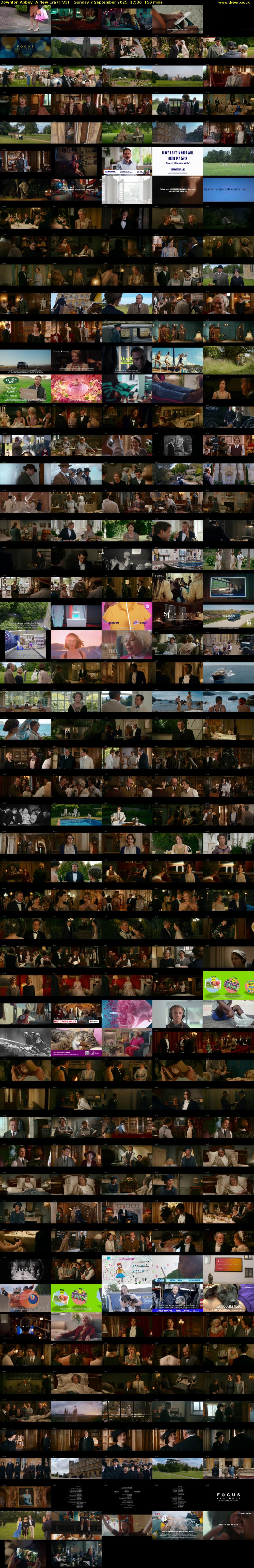 Downton Abbey: A New Era (ITV3) Sunday 7 September 2025 17:30 - 20:00