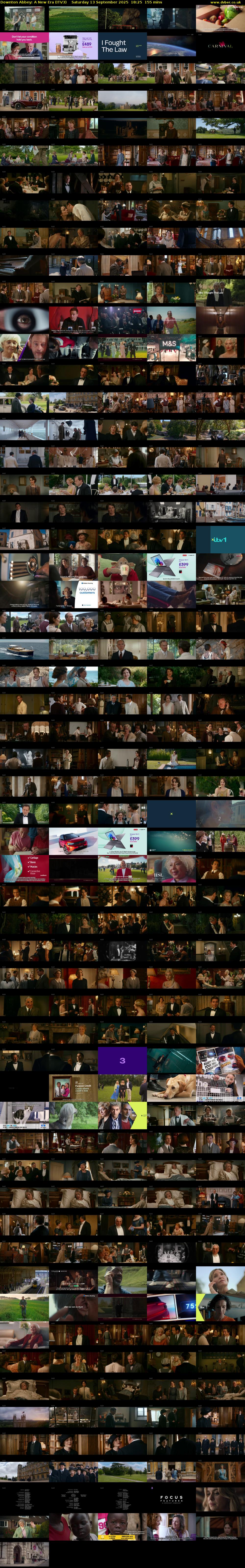 Downton Abbey: A New Era (ITV3) Saturday 13 September 2025 18:25 - 21:00