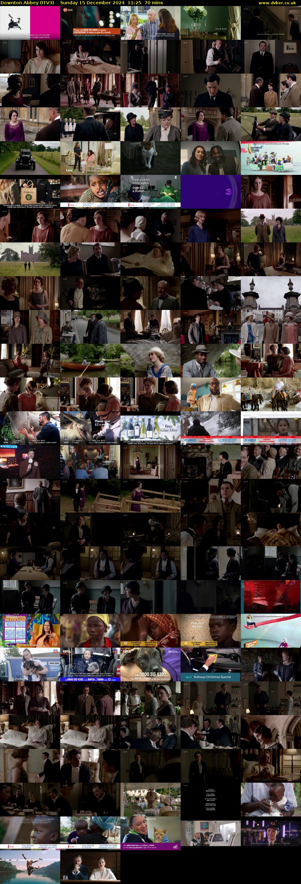 Downton Abbey (ITV3) Sunday 15 December 2024 11:25 - 12:35