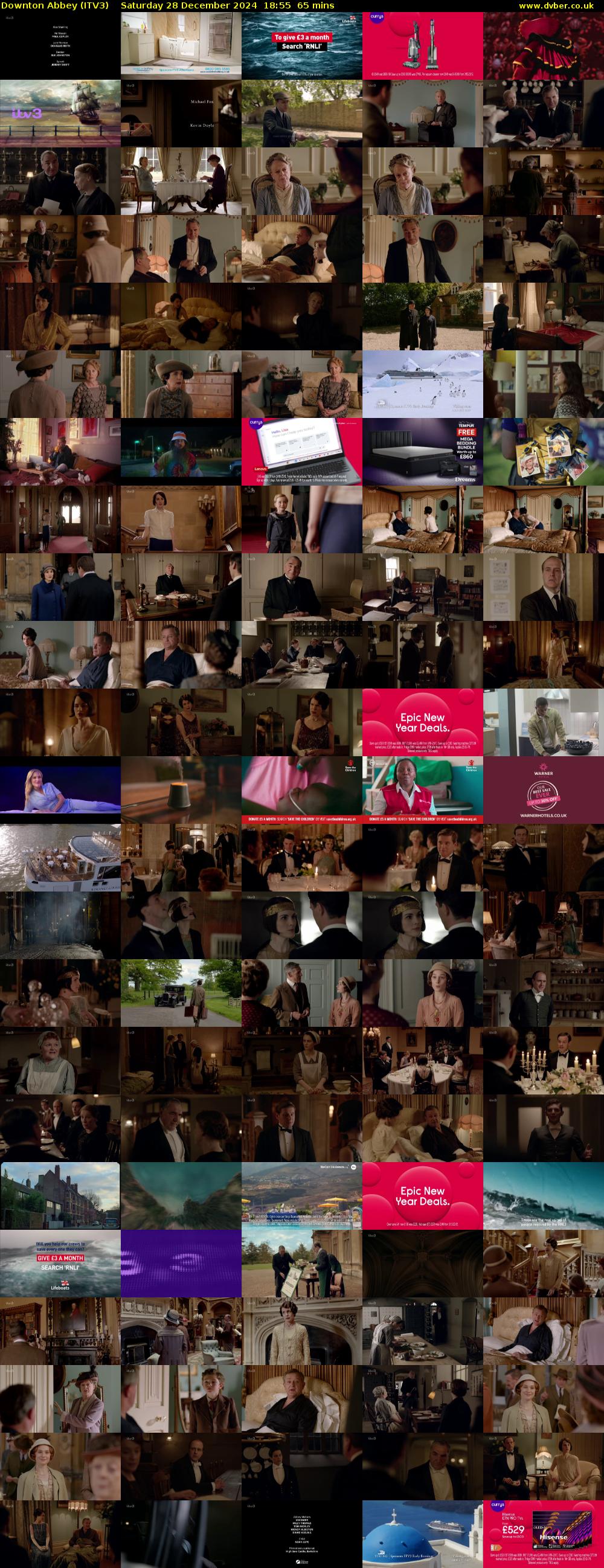 Downton Abbey (ITV3) Saturday 28 December 2024 18:55 - 20:00