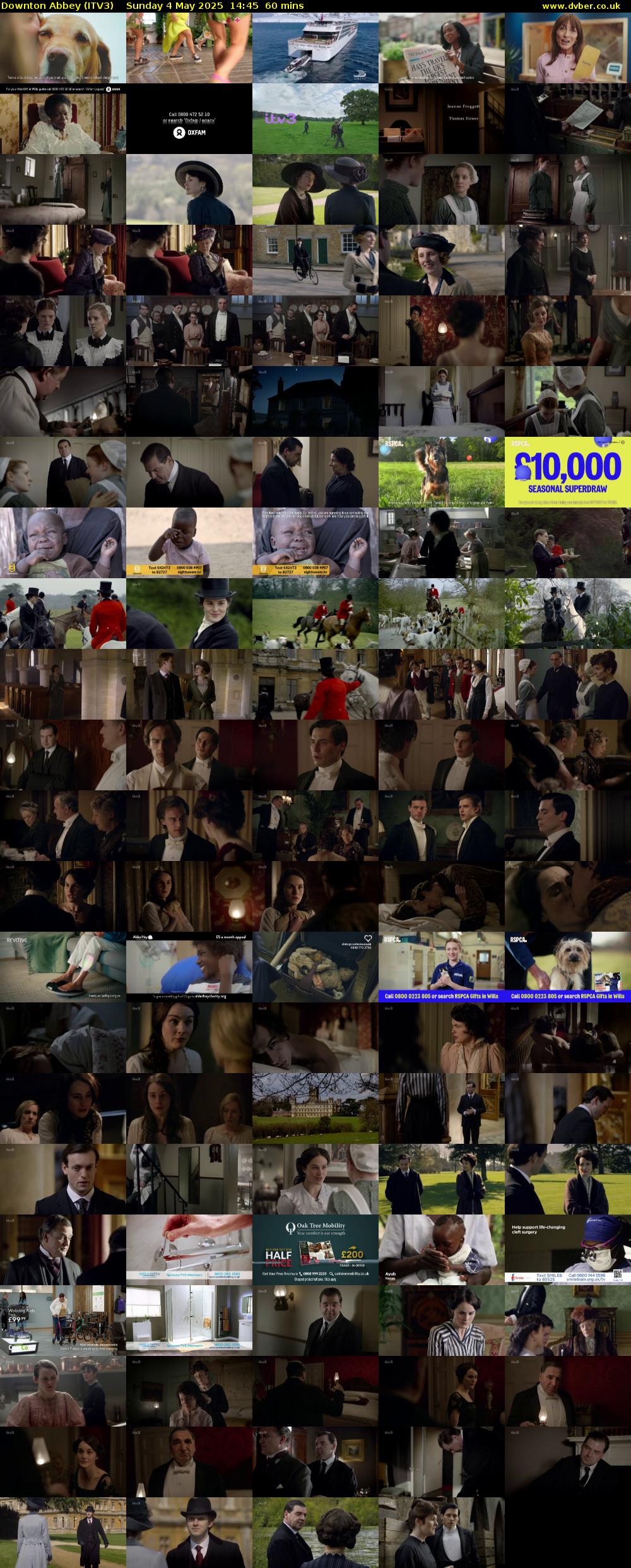 Downton Abbey (ITV3) Sunday 4 May 2025 14:45 - 15:45