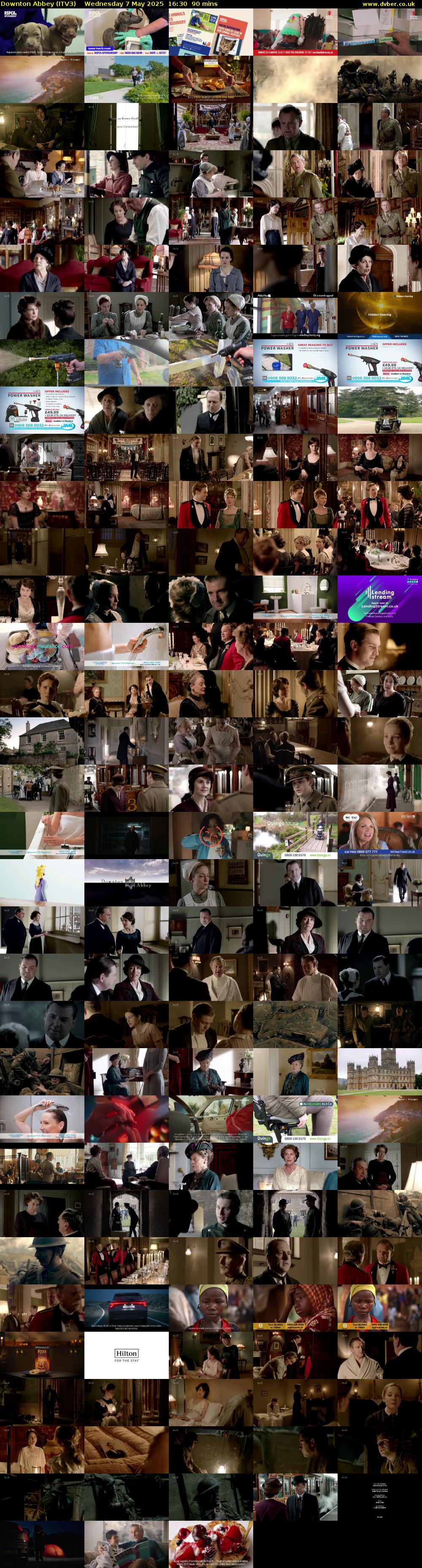 Downton Abbey (ITV3) Wednesday 7 May 2025 16:30 - 18:00