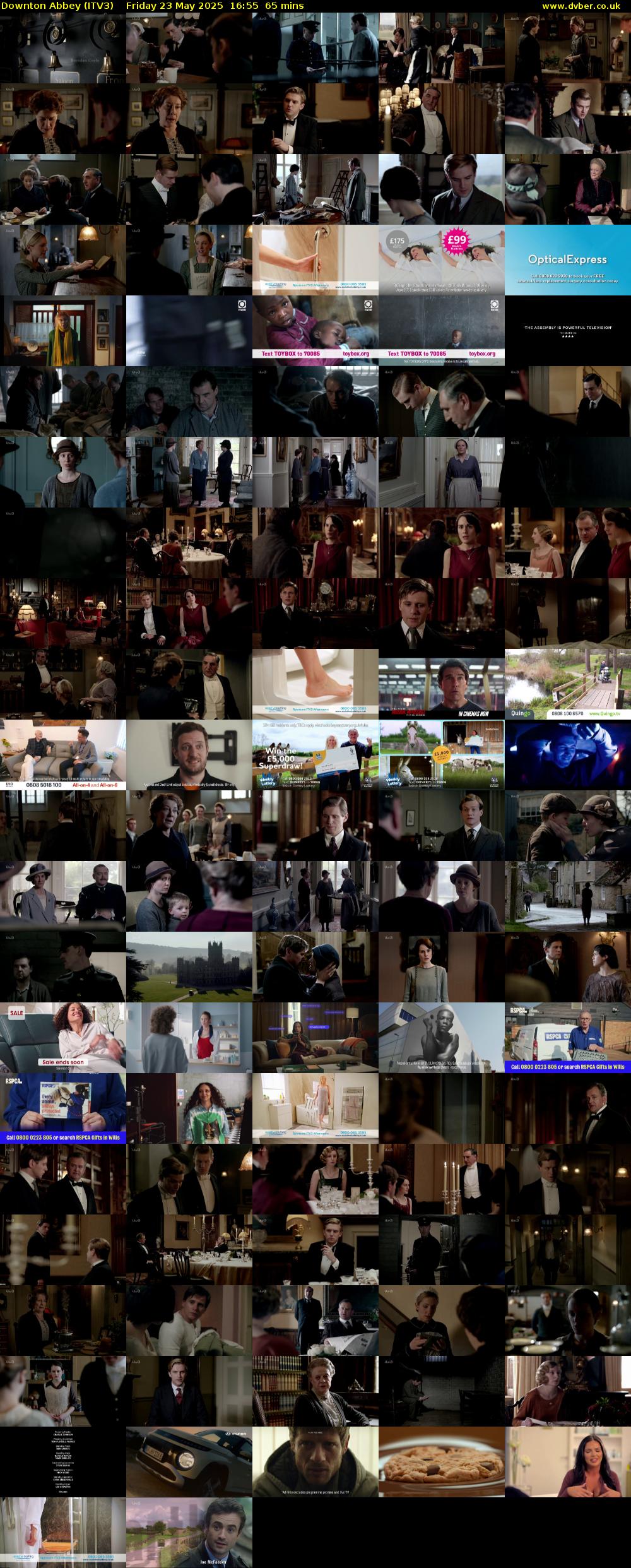 Downton Abbey (ITV3) Friday 23 May 2025 16:55 - 18:00