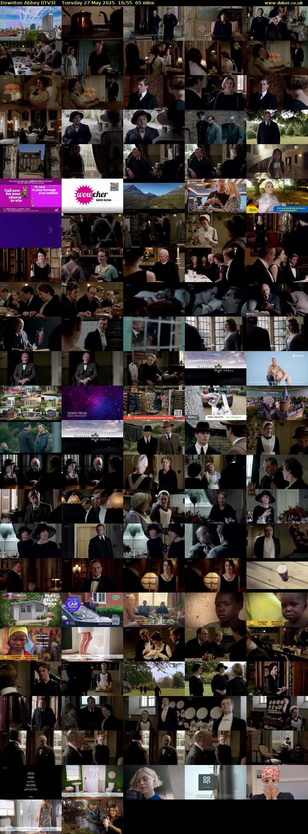 Downton Abbey (ITV3) Tuesday 27 May 2025 16:55 - 18:00