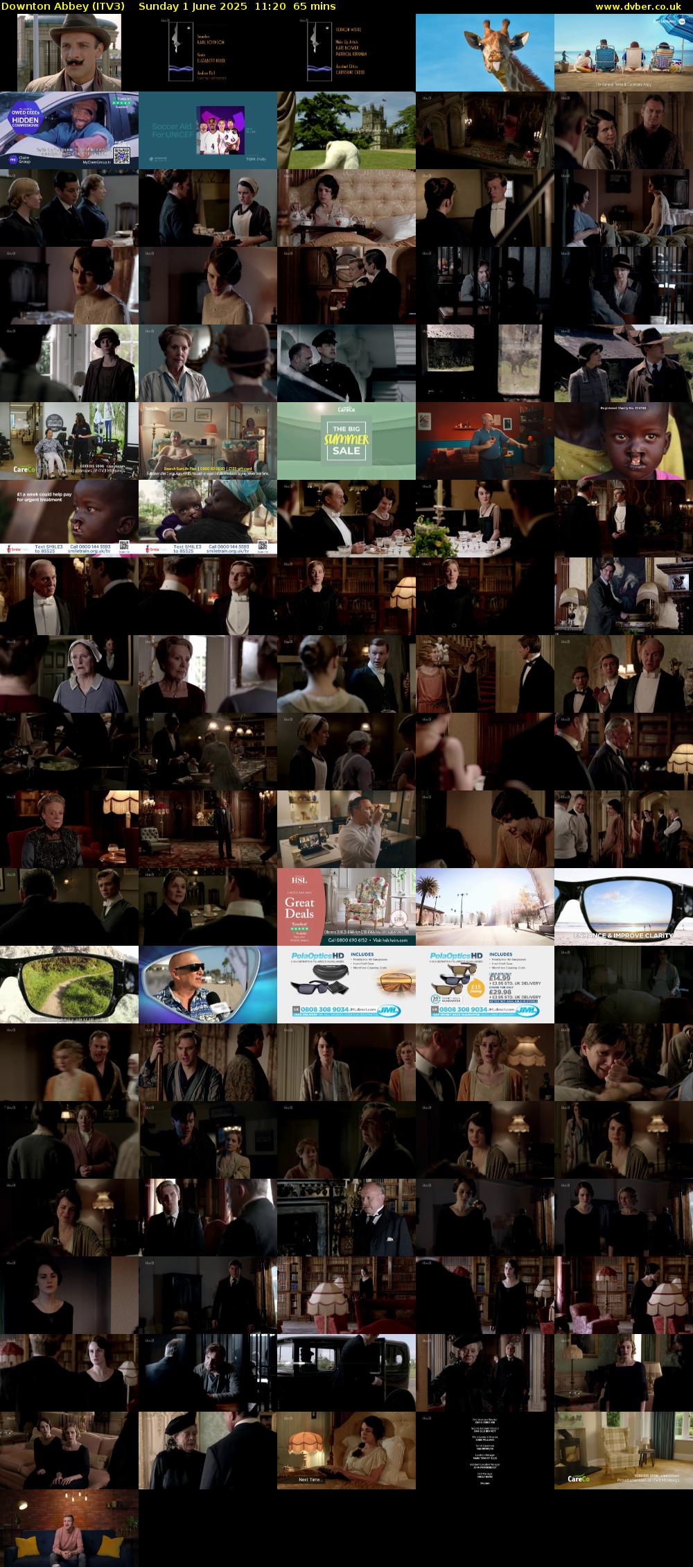 Downton Abbey (ITV3) Sunday 1 June 2025 11:20 - 12:25