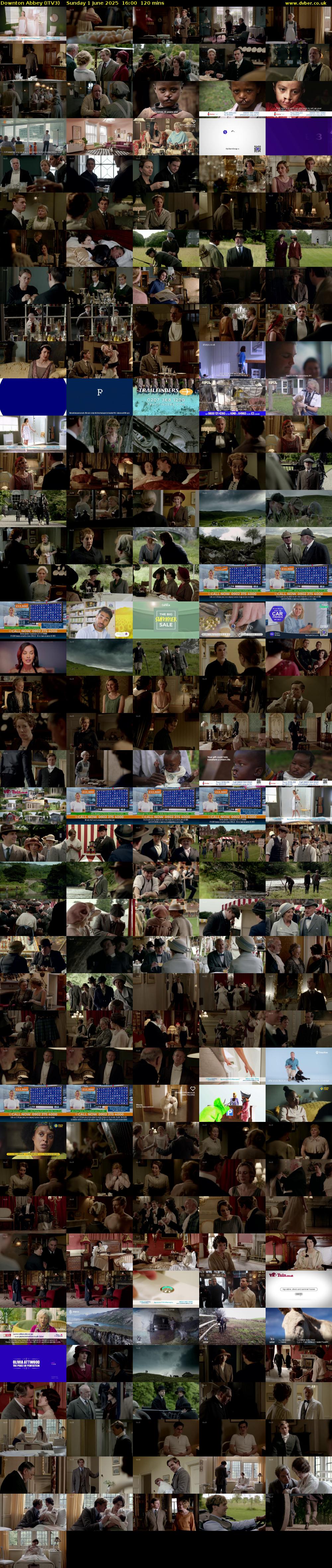 Downton Abbey (ITV3) Sunday 1 June 2025 16:00 - 18:00