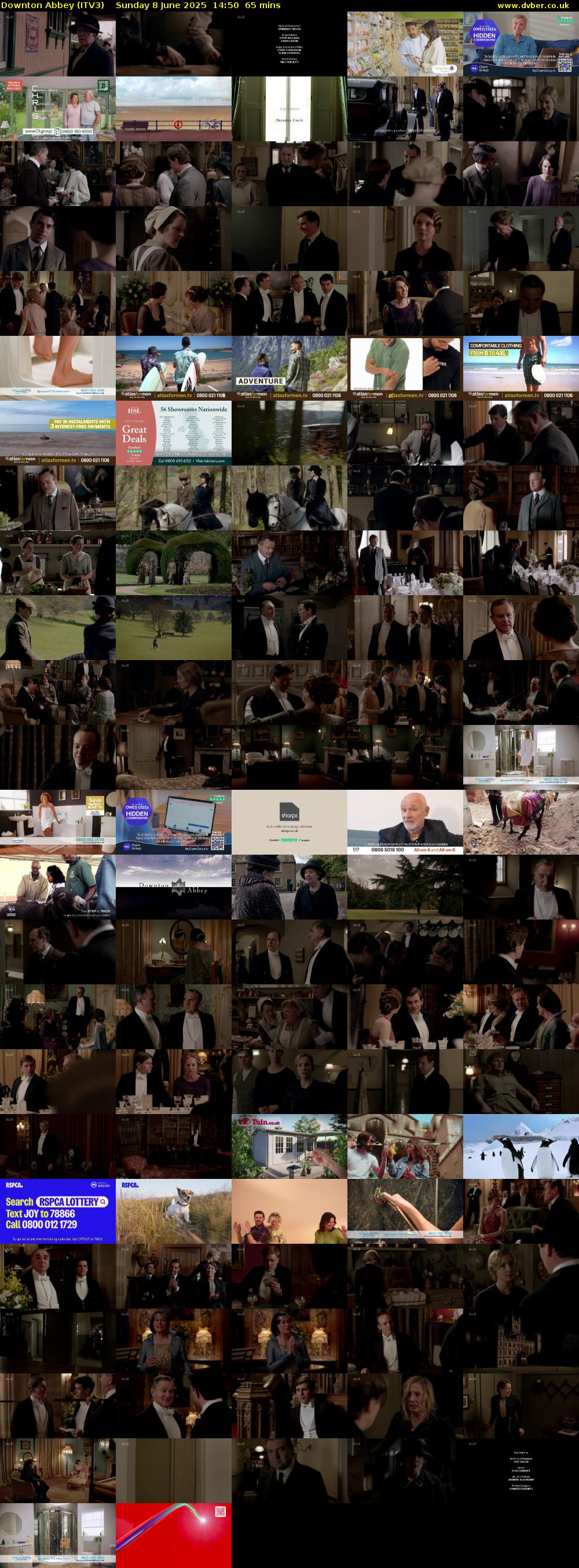 Downton Abbey (ITV3) Sunday 8 June 2025 14:50 - 15:55