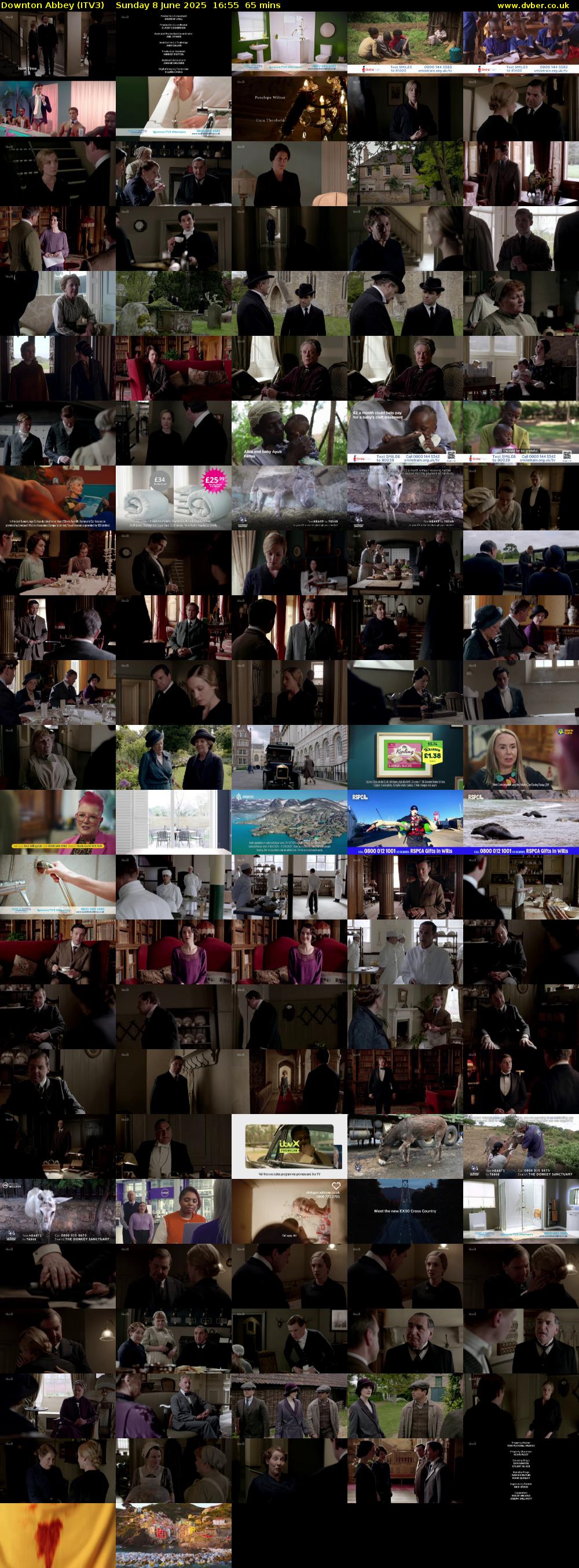 Downton Abbey (ITV3) Sunday 8 June 2025 16:55 - 18:00