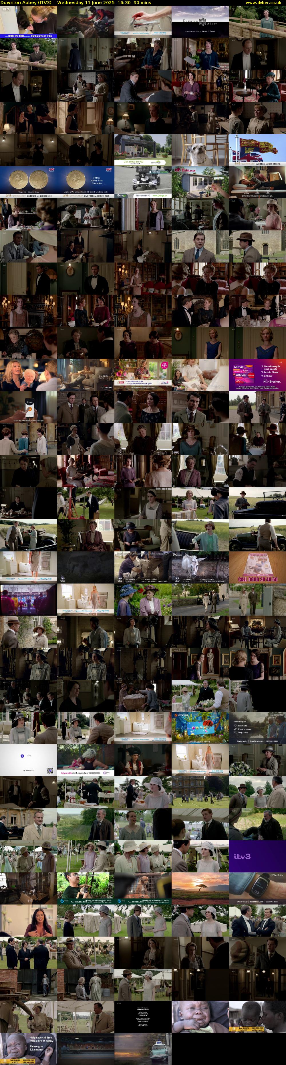 Downton Abbey (ITV3) Wednesday 11 June 2025 16:30 - 18:00
