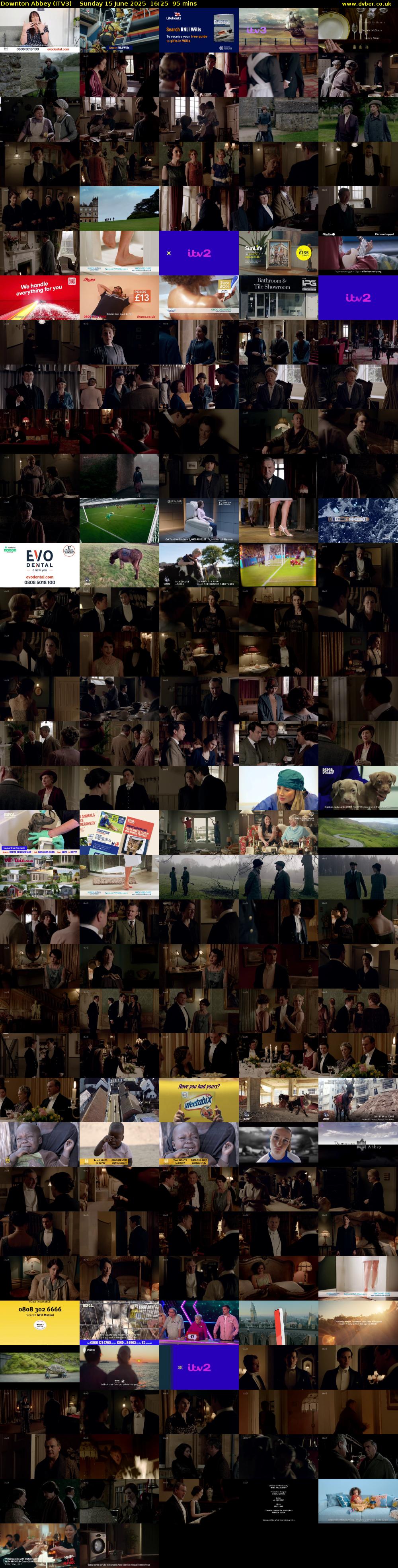 Downton Abbey (ITV3) Sunday 15 June 2025 16:25 - 18:00