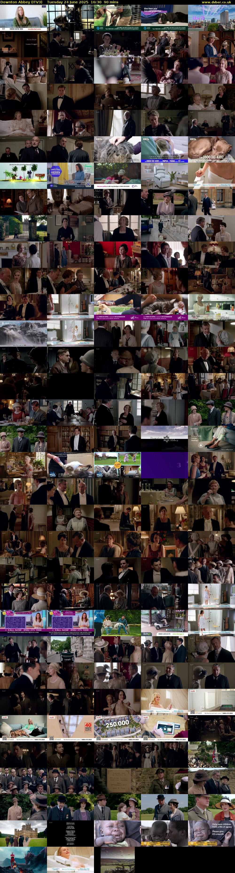 Downton Abbey (ITV3) Tuesday 24 June 2025 16:30 - 18:00