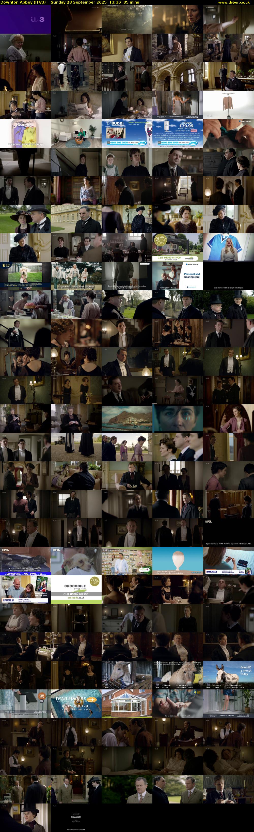 Downton Abbey (ITV3) Sunday 28 September 2025 13:30 - 14:55