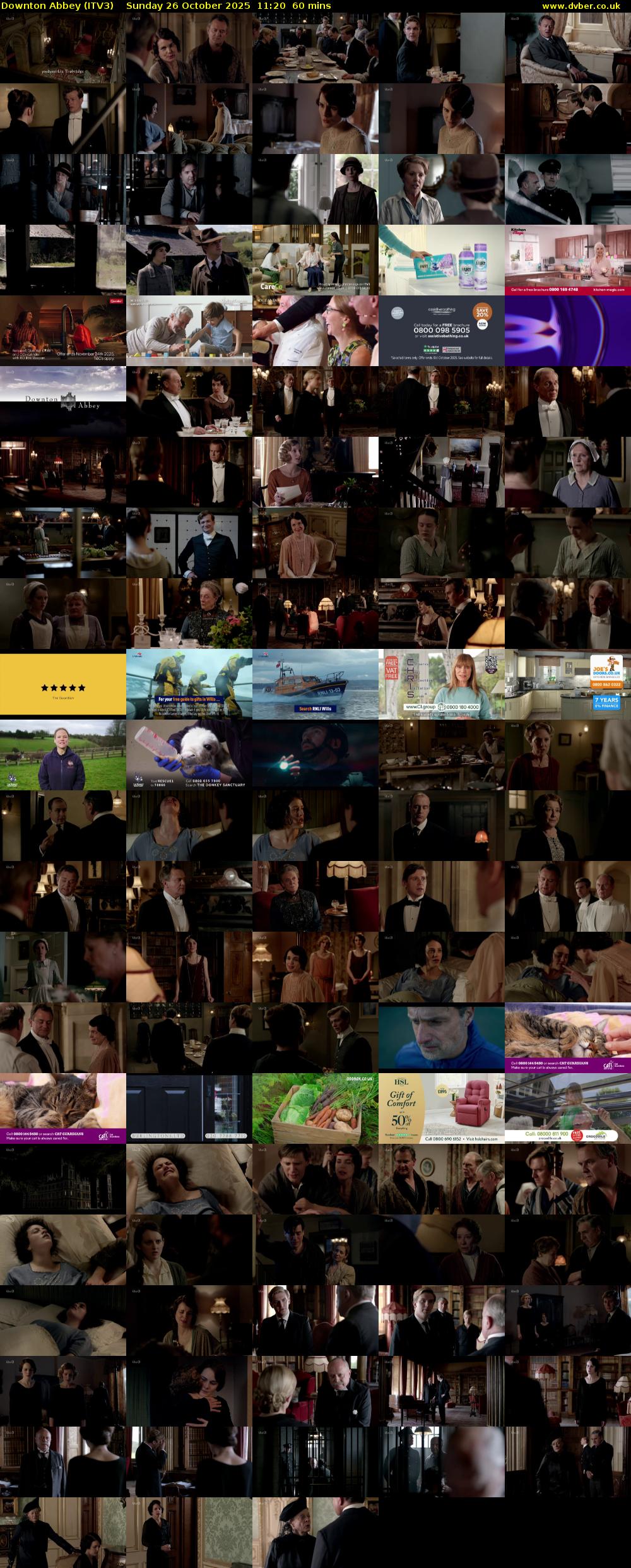 Downton Abbey (ITV3) Sunday 26 October 2025 11:20 - 12:20