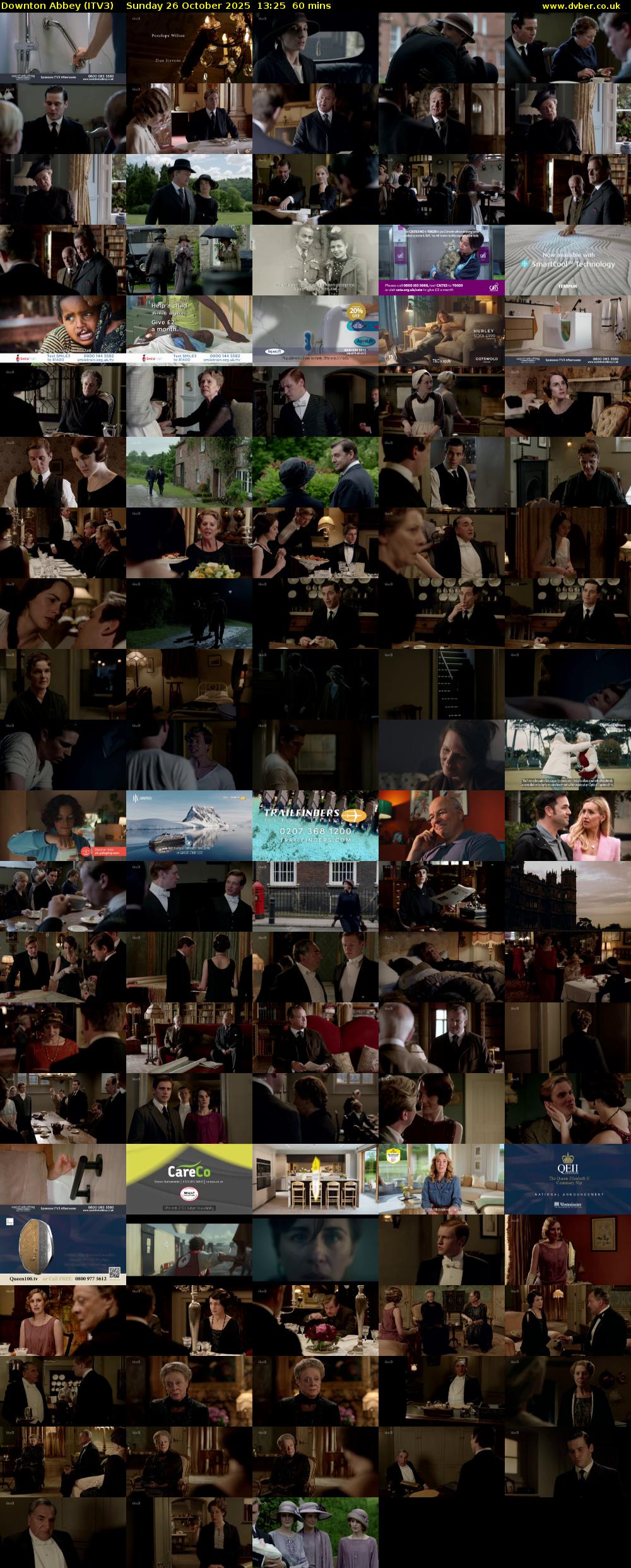 Downton Abbey (ITV3) Sunday 26 October 2025 13:25 - 14:25