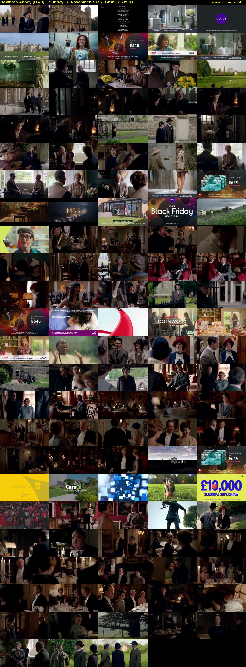 Downton Abbey (ITV3) Sunday 16 November 2025 14:45 - 15:50