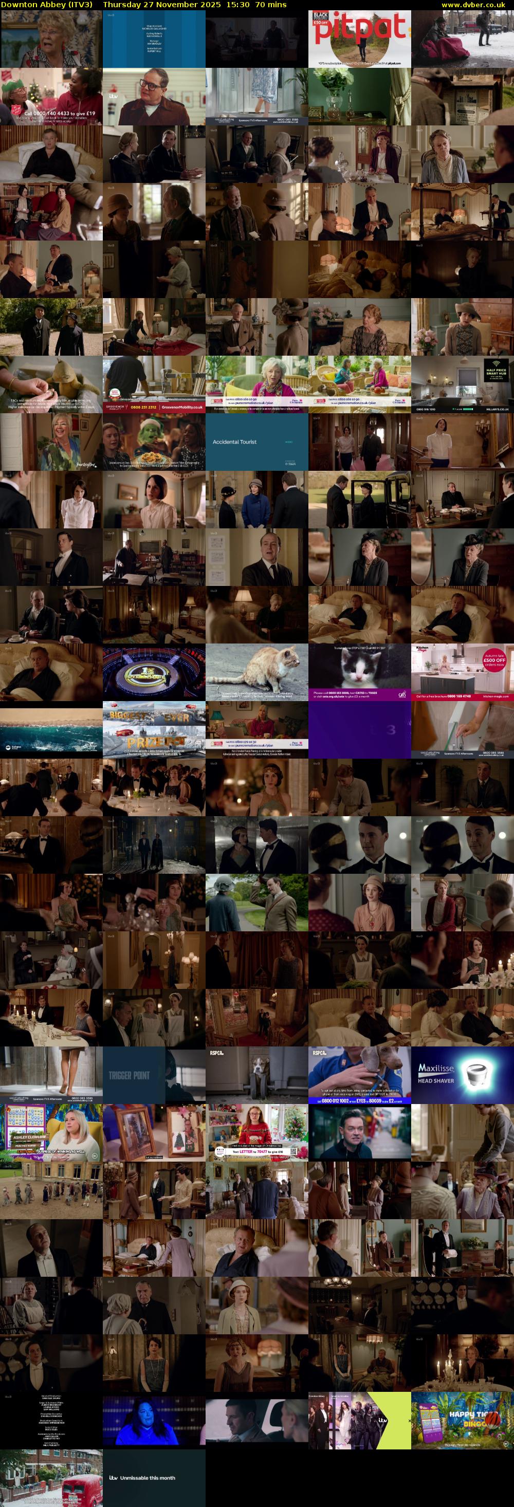 Downton Abbey (ITV3) Thursday 27 November 2025 15:30 - 16:40