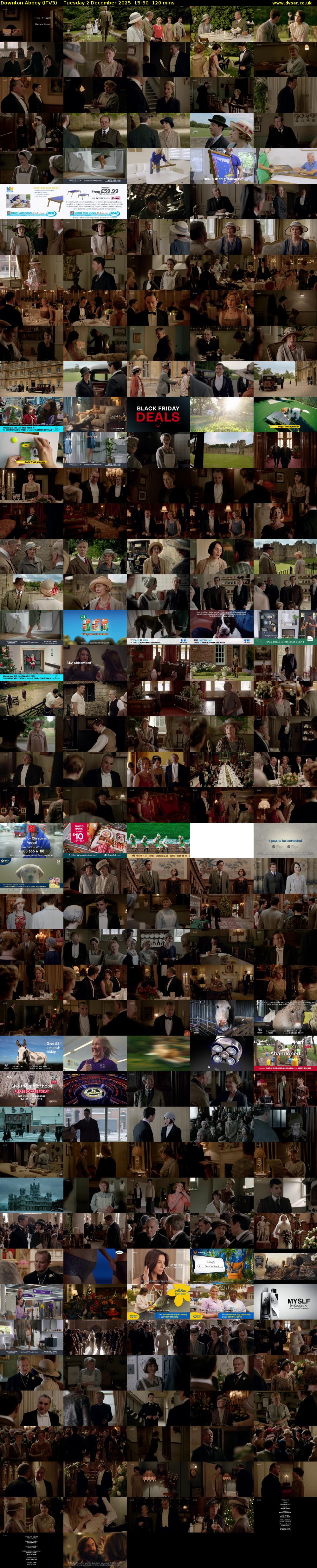 Downton Abbey (ITV3) Tuesday 2 December 2025 15:50 - 17:50