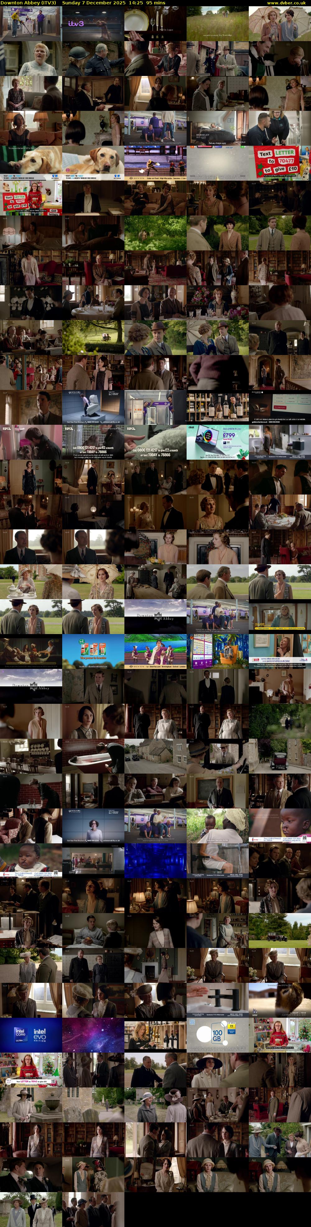 Downton Abbey (ITV3) Sunday 7 December 2025 14:25 - 16:00