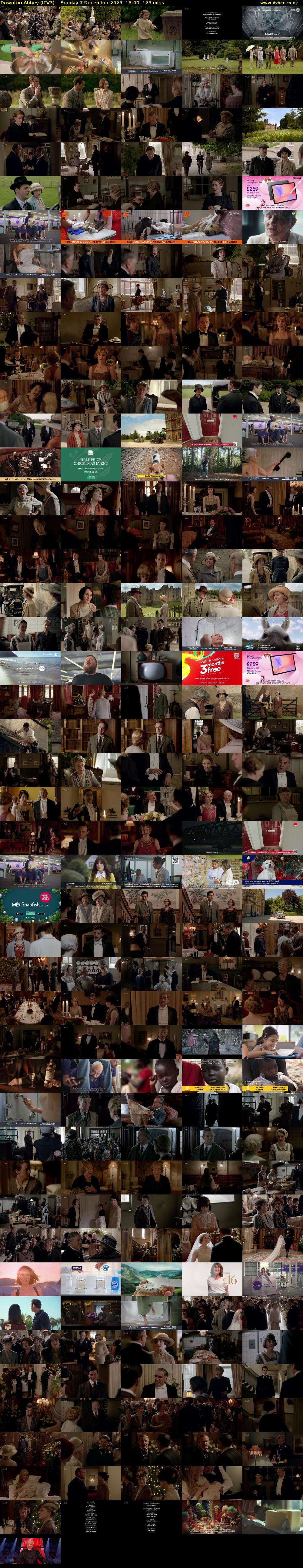 Downton Abbey (ITV3) Sunday 7 December 2025 16:00 - 18:05
