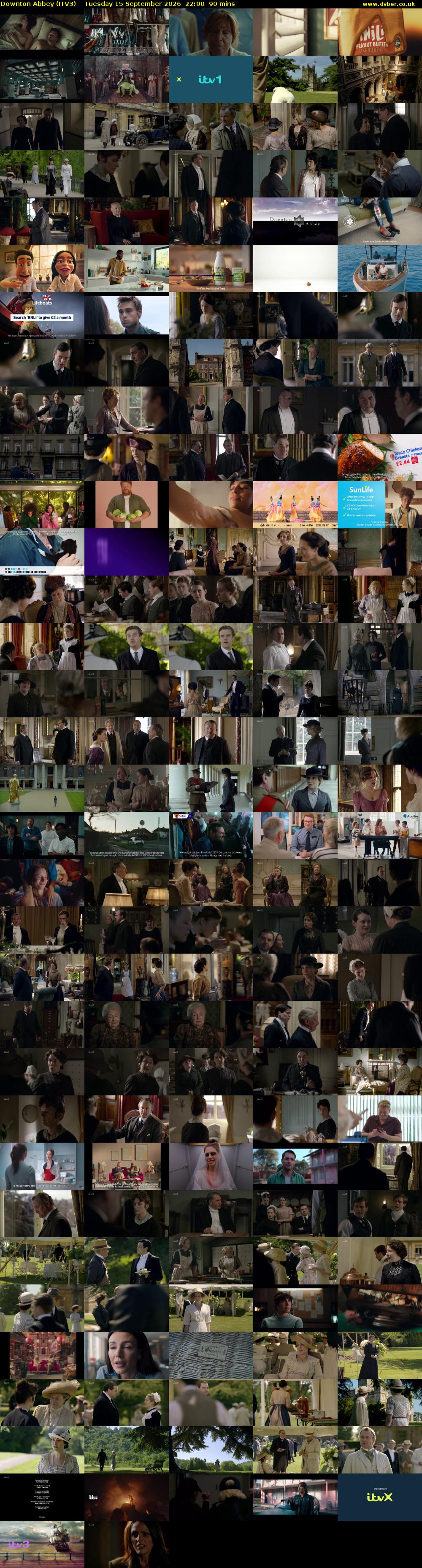 Downton Abbey (ITV3) Tuesday 15 September 2026 22:00 - 23:30