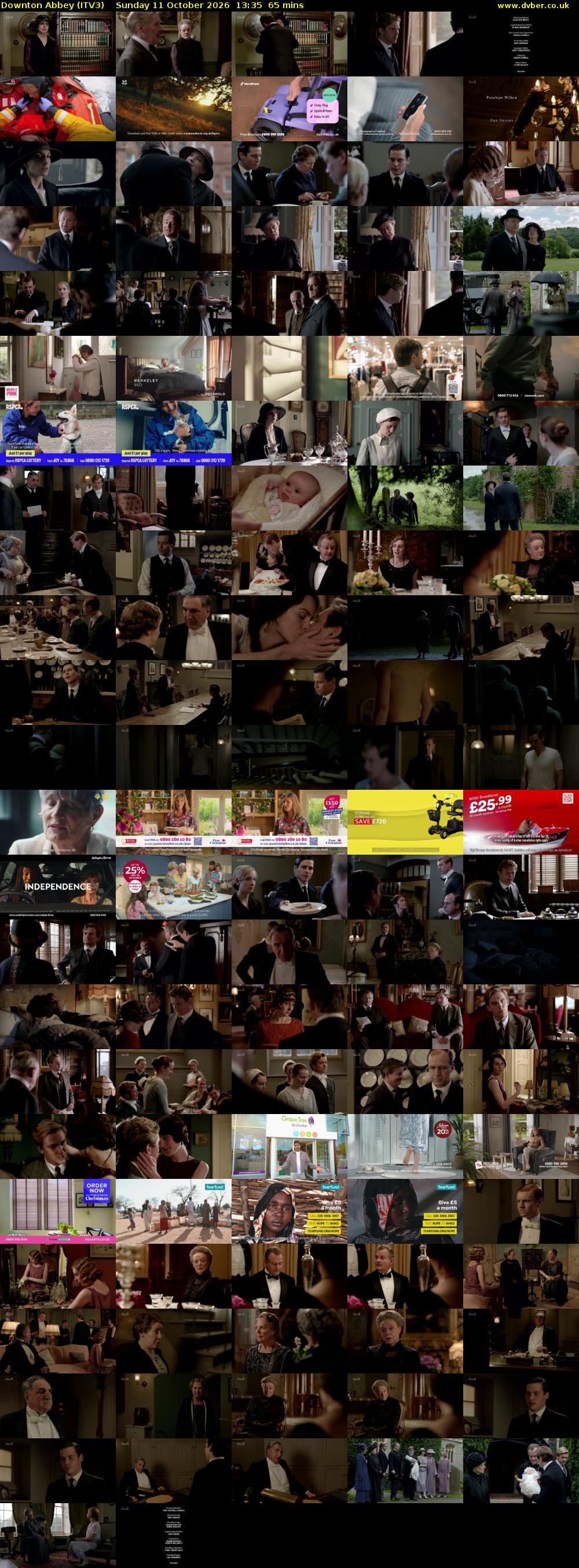 Downton Abbey (ITV3) Sunday 11 October 2026 13:35 - 14:40