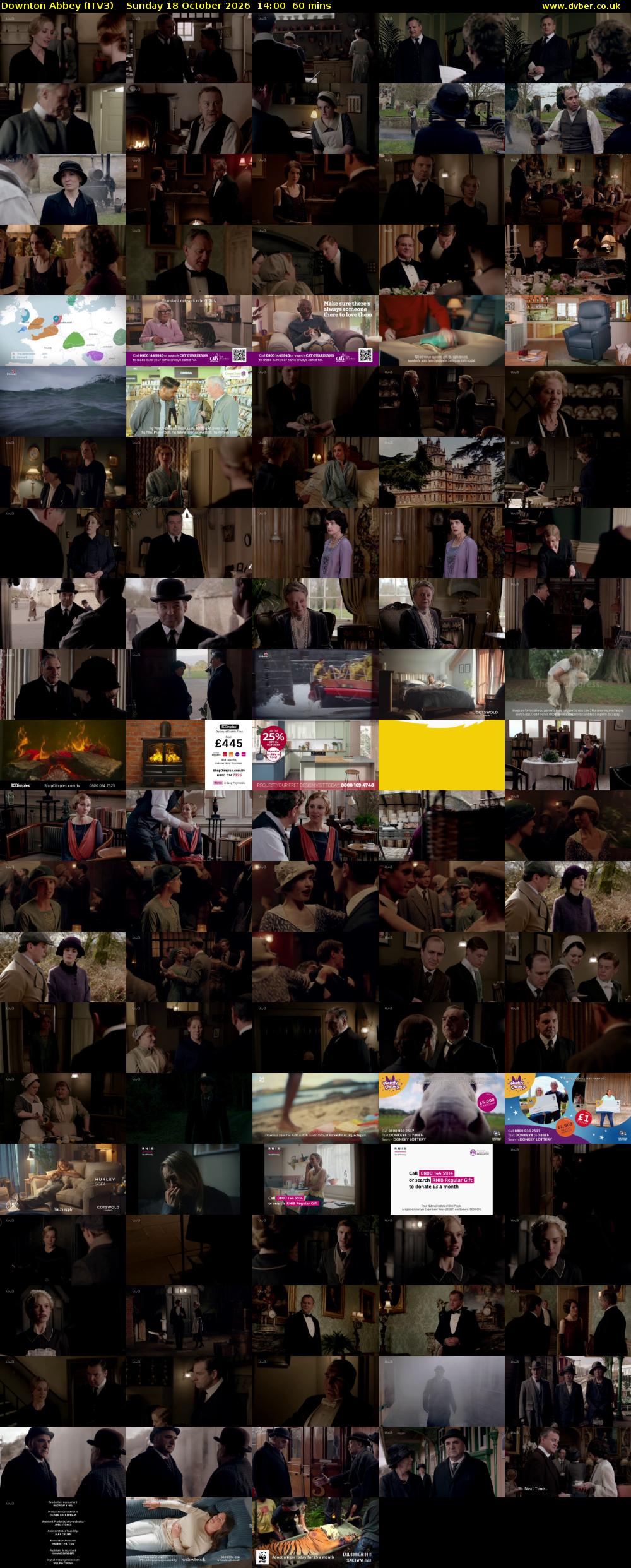 Downton Abbey (ITV3) Sunday 18 October 2026 14:00 - 15:00