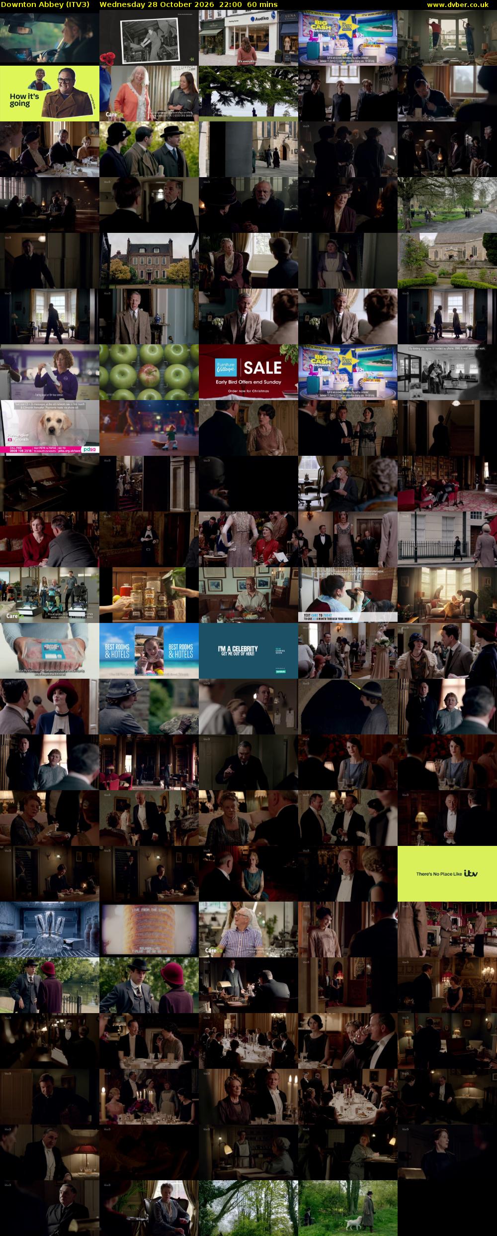 Downton Abbey (ITV3) Wednesday 28 October 2026 22:00 - 23:00
