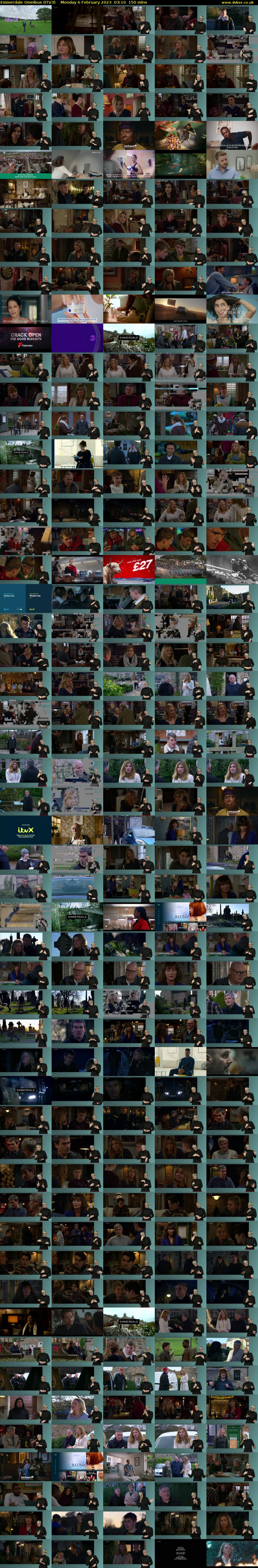 Emmerdale Omnibus (ITV3) Monday 6 February 2023 03:10 - 05:40