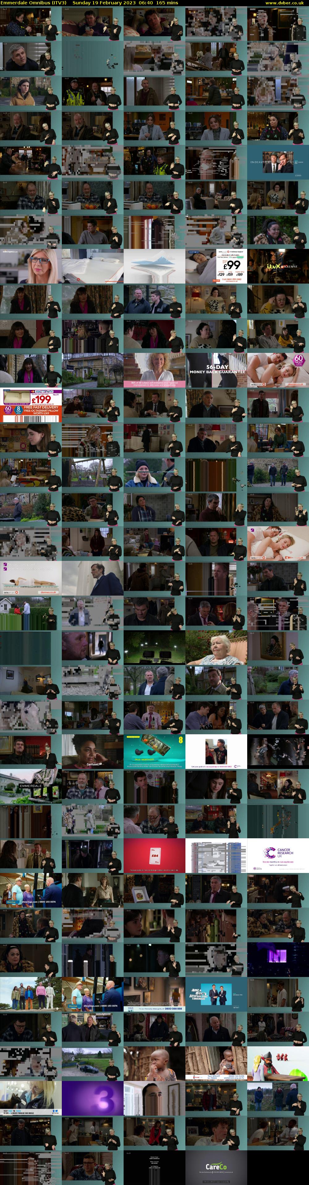 Emmerdale Omnibus (ITV3) Sunday 19 February 2023 06:40 - 09:25