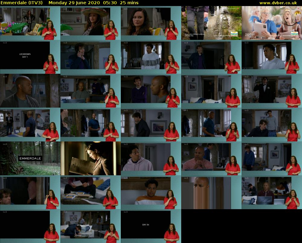 Emmerdale (ITV3) Monday 29 June 2020 05:30 - 05:55