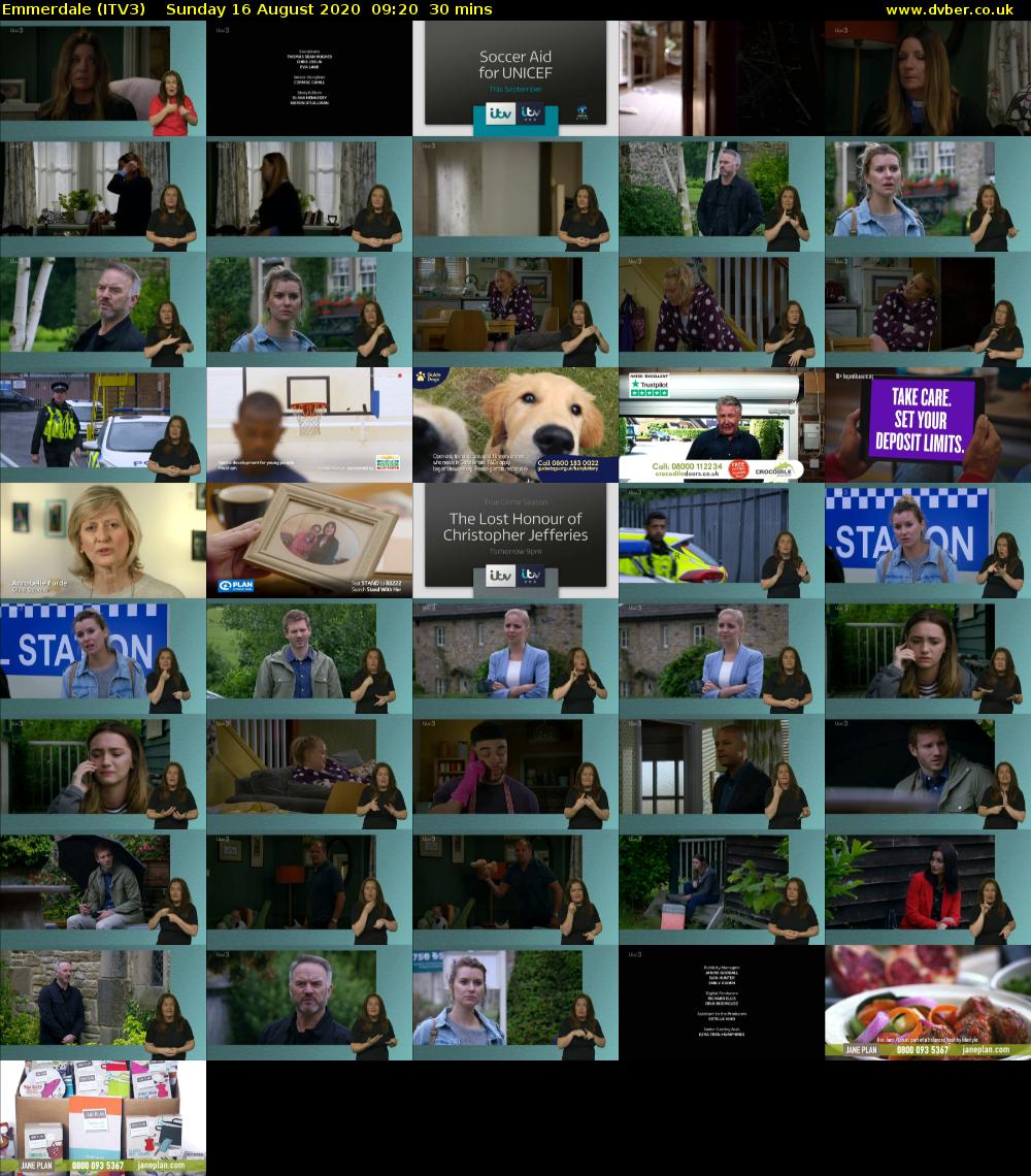 Emmerdale (ITV3) Sunday 16 August 2020 09:20 - 09:50