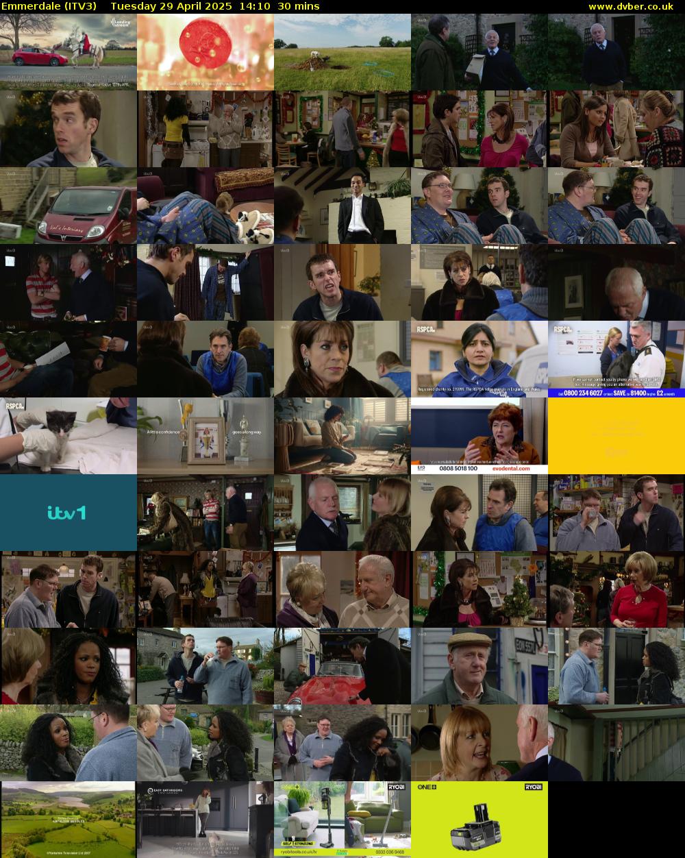 Emmerdale (ITV3) Tuesday 29 April 2025 14:10 - 14:40