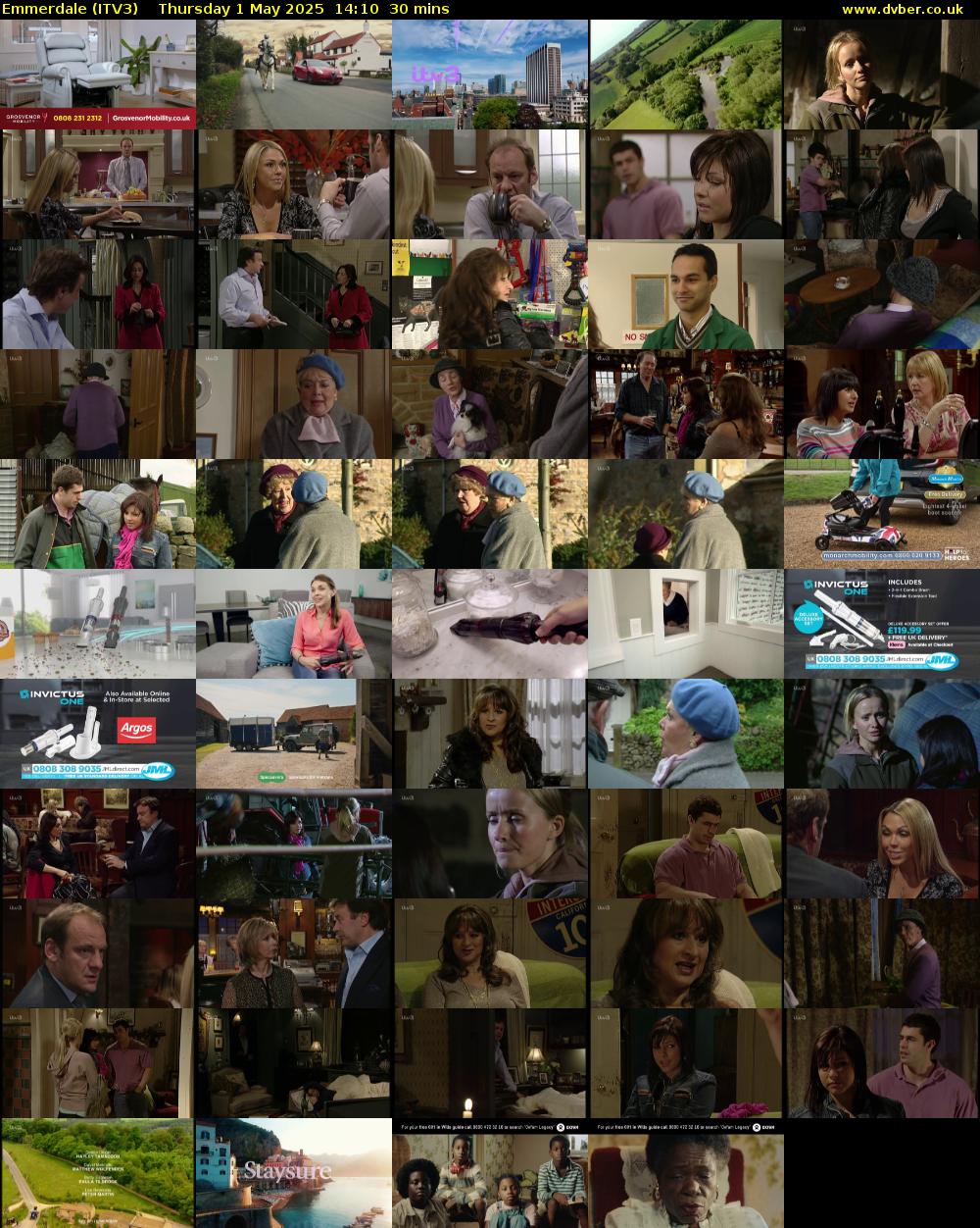 Emmerdale (ITV3) Thursday 1 May 2025 14:10 - 14:40