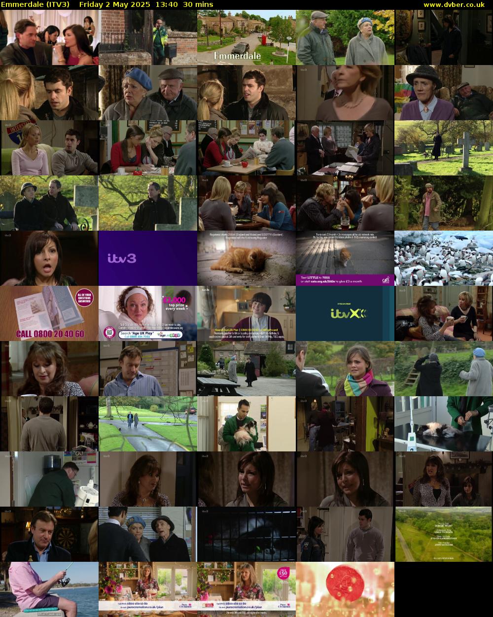 Emmerdale (ITV3) Friday 2 May 2025 13:40 - 14:10