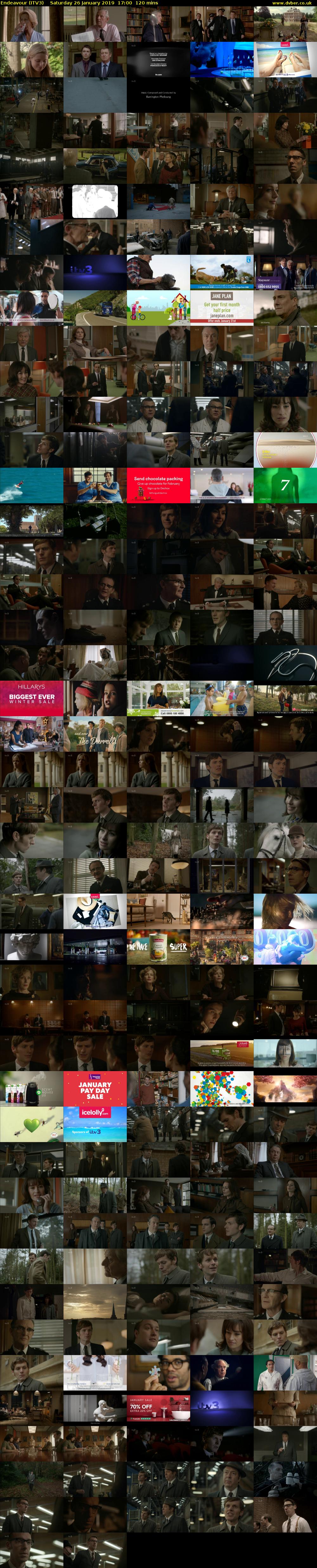 Endeavour (ITV3) Saturday 26 January 2019 17:00 - 19:00