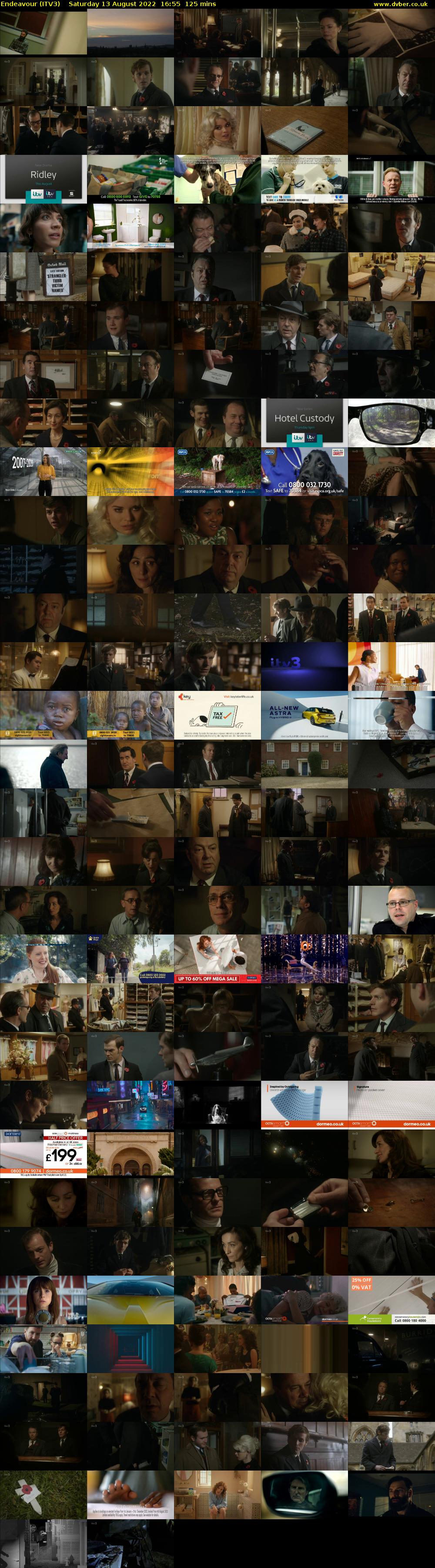 Endeavour (ITV3) Saturday 13 August 2022 16:55 - 19:00