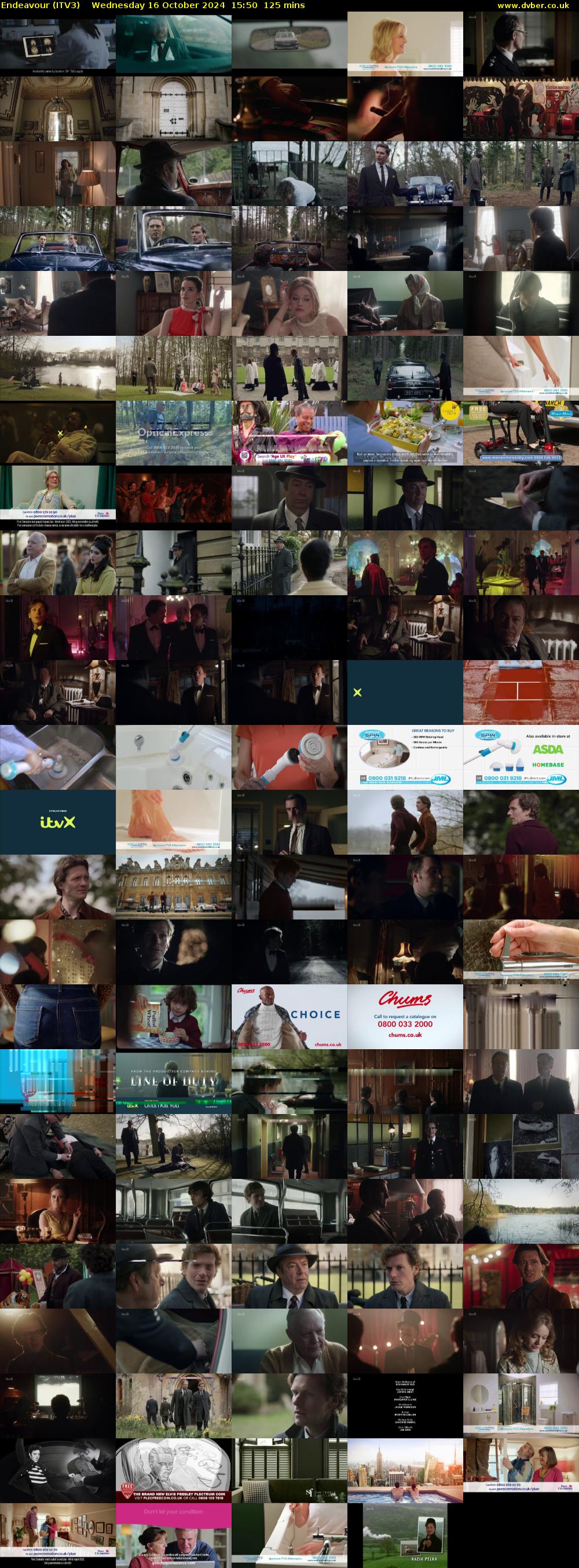 Endeavour (ITV3) Wednesday 16 October 2024 15:50 - 17:55