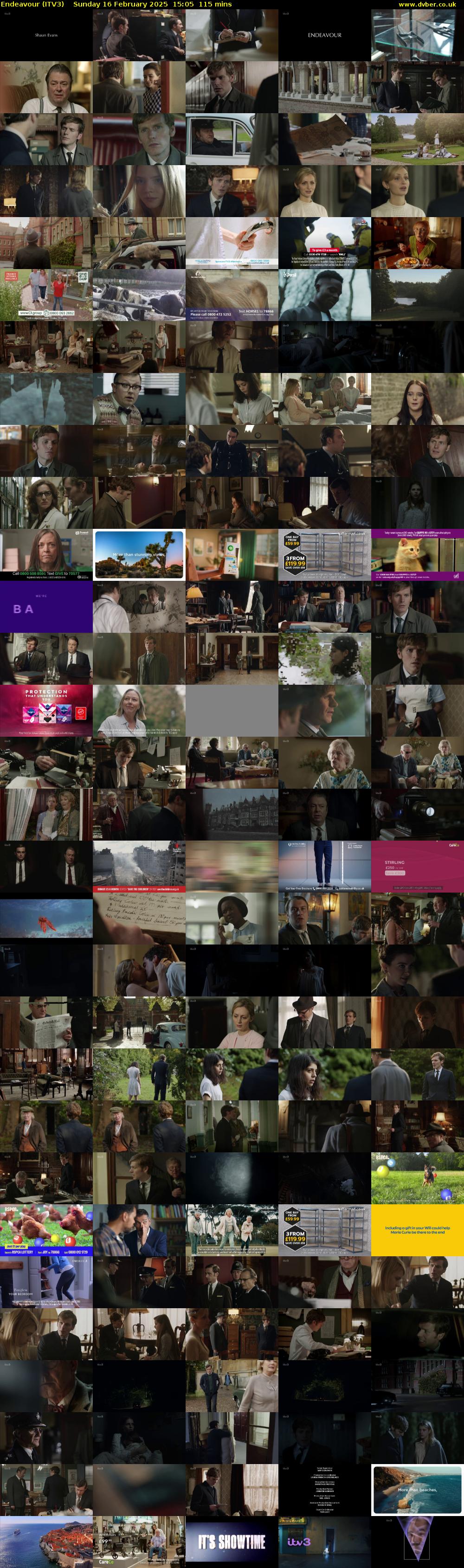 Endeavour (ITV3) Sunday 16 February 2025 15:05 - 17:00