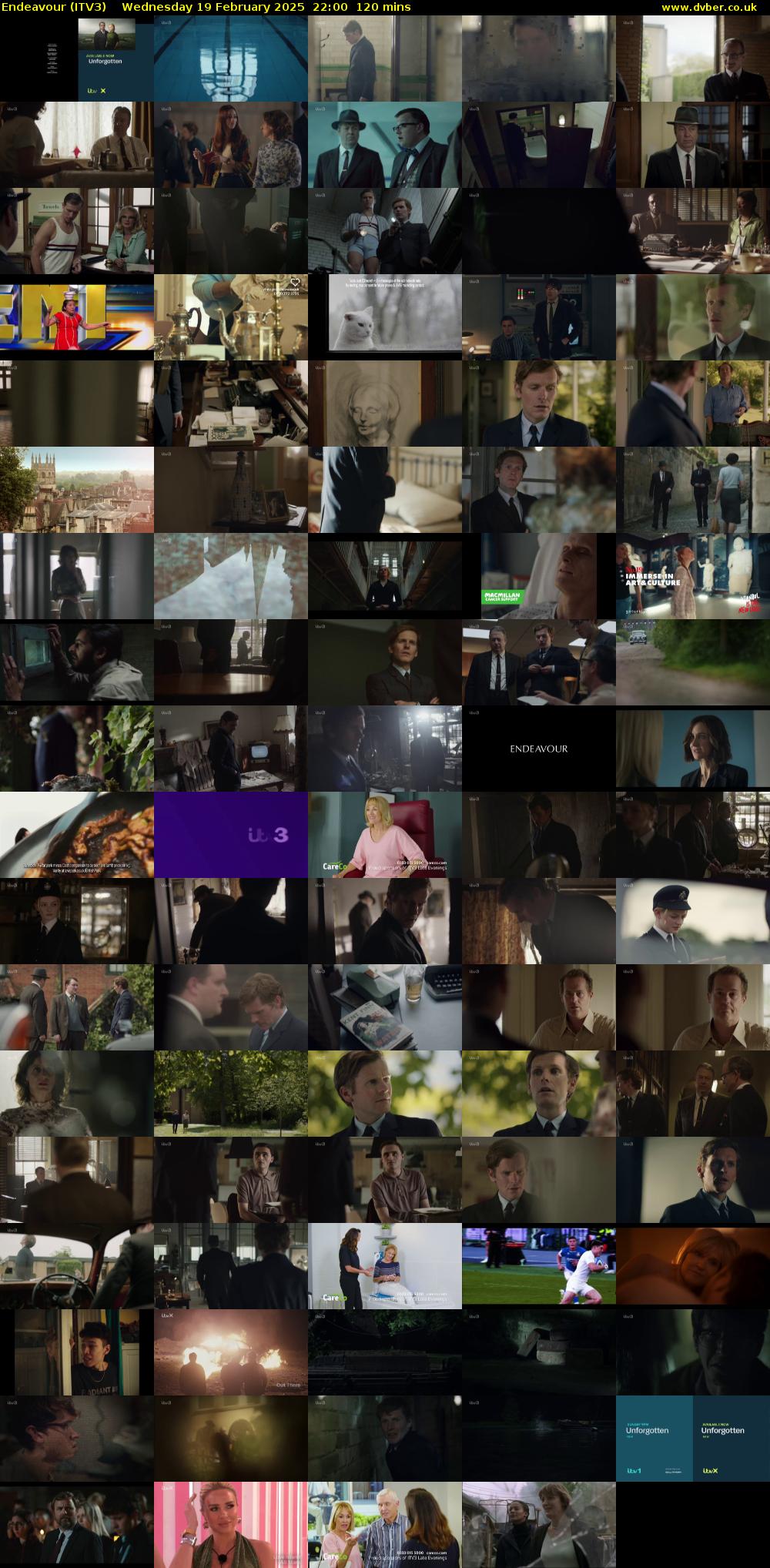 Endeavour (ITV3) Wednesday 19 February 2025 22:00 - 00:00